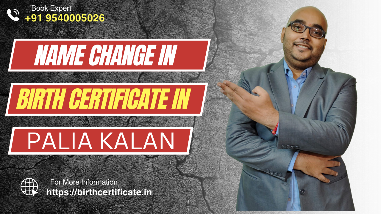 Apply For Name Change in Birth Certificate in Palia Kalan Rs 999